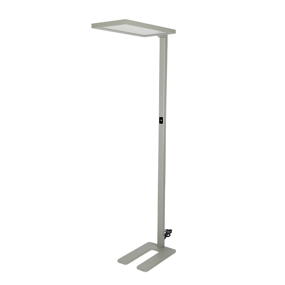 VT-8400 80W LED FLOOR LAMP(TOUCH DIMMING) 4000K,SILVER-5 YRS WTY